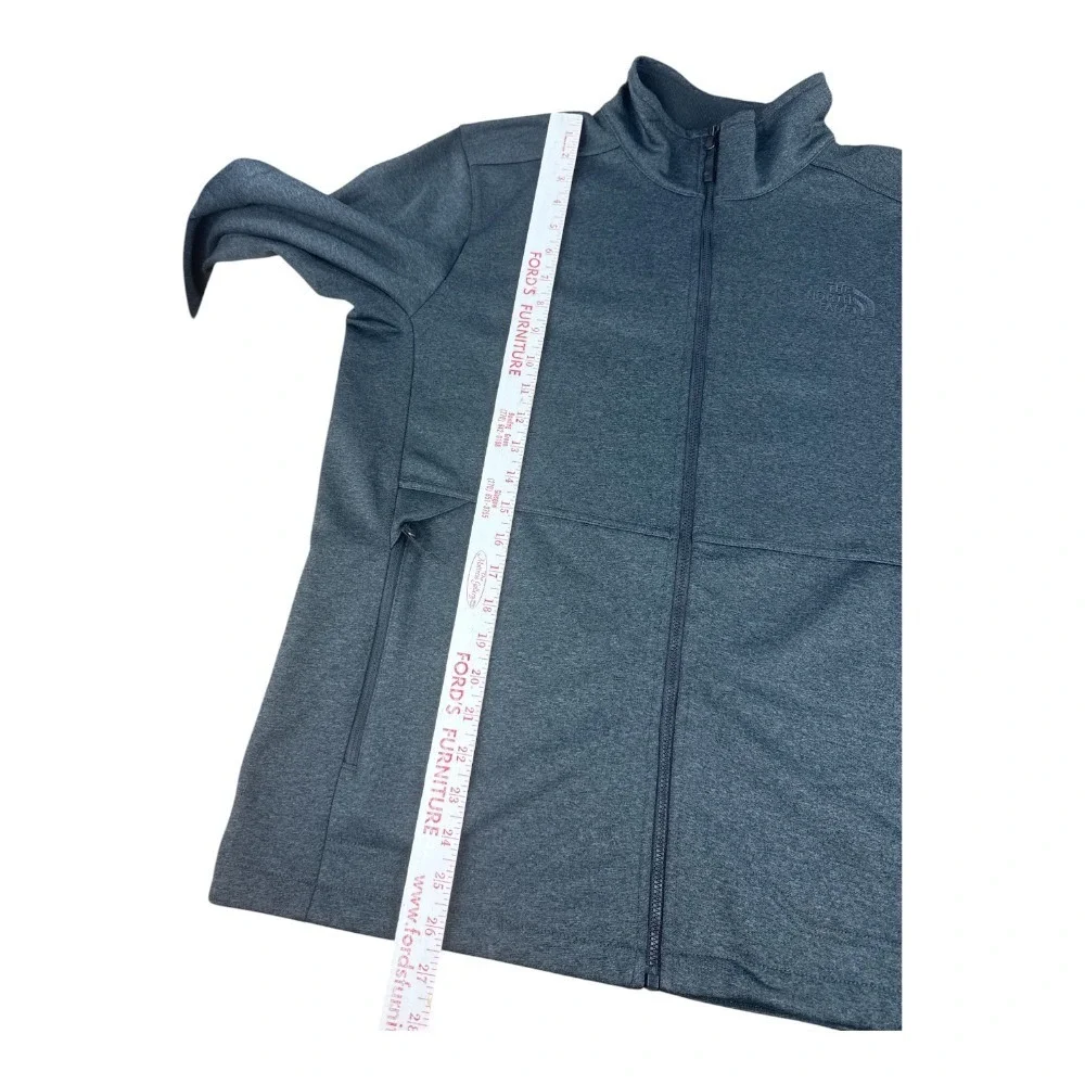 The North Face Apex Canyonwall Mens Gray Heather Full Zip Softshell Jacket M